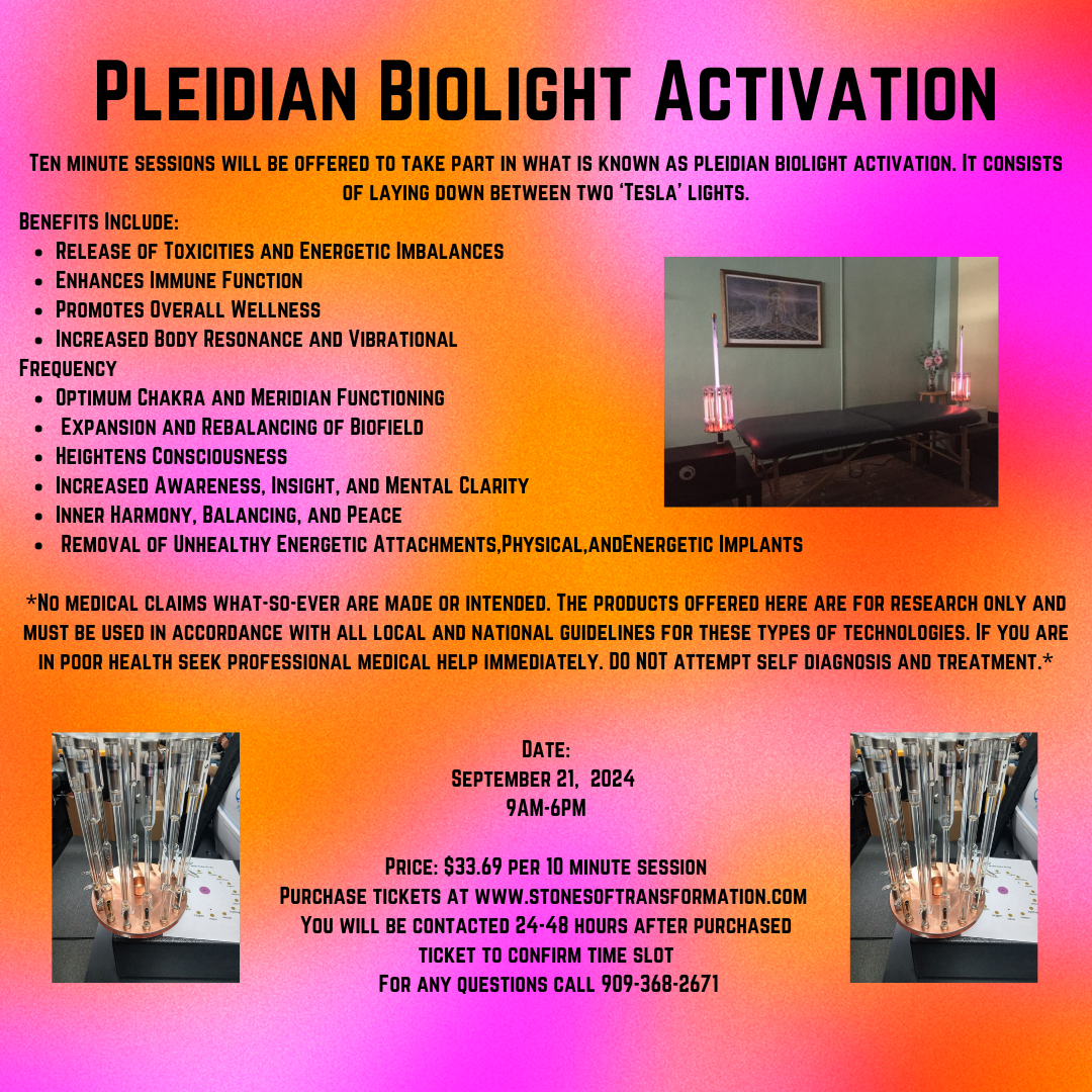 Pleidian Biolight Activation- 9/21/24