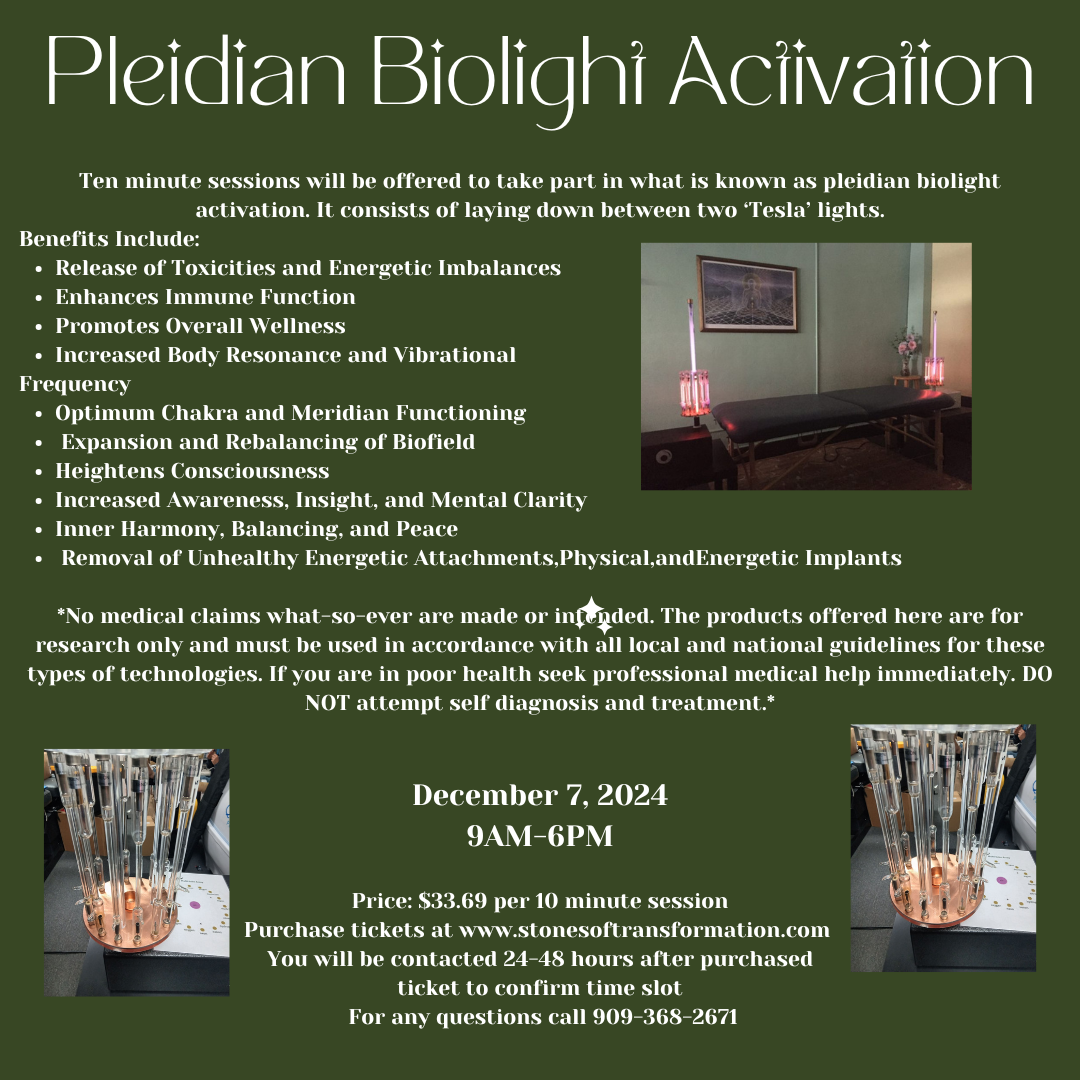 Pleidian Biolight Activation 12/7/24