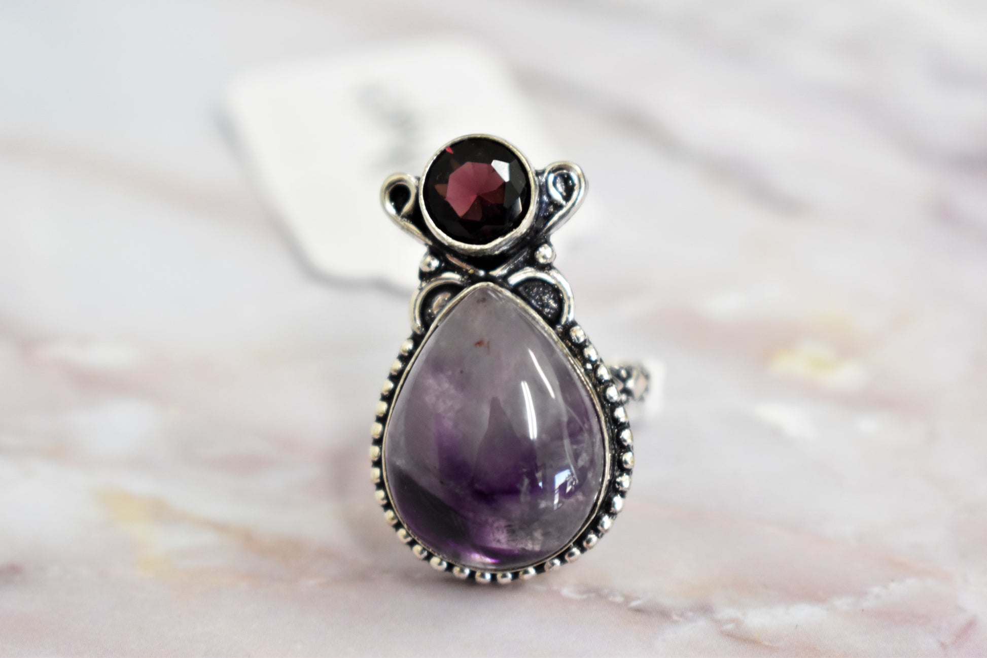 stones-of-transformation - Amethyst Ring (Size 6.5) - Stones of Transformation - 