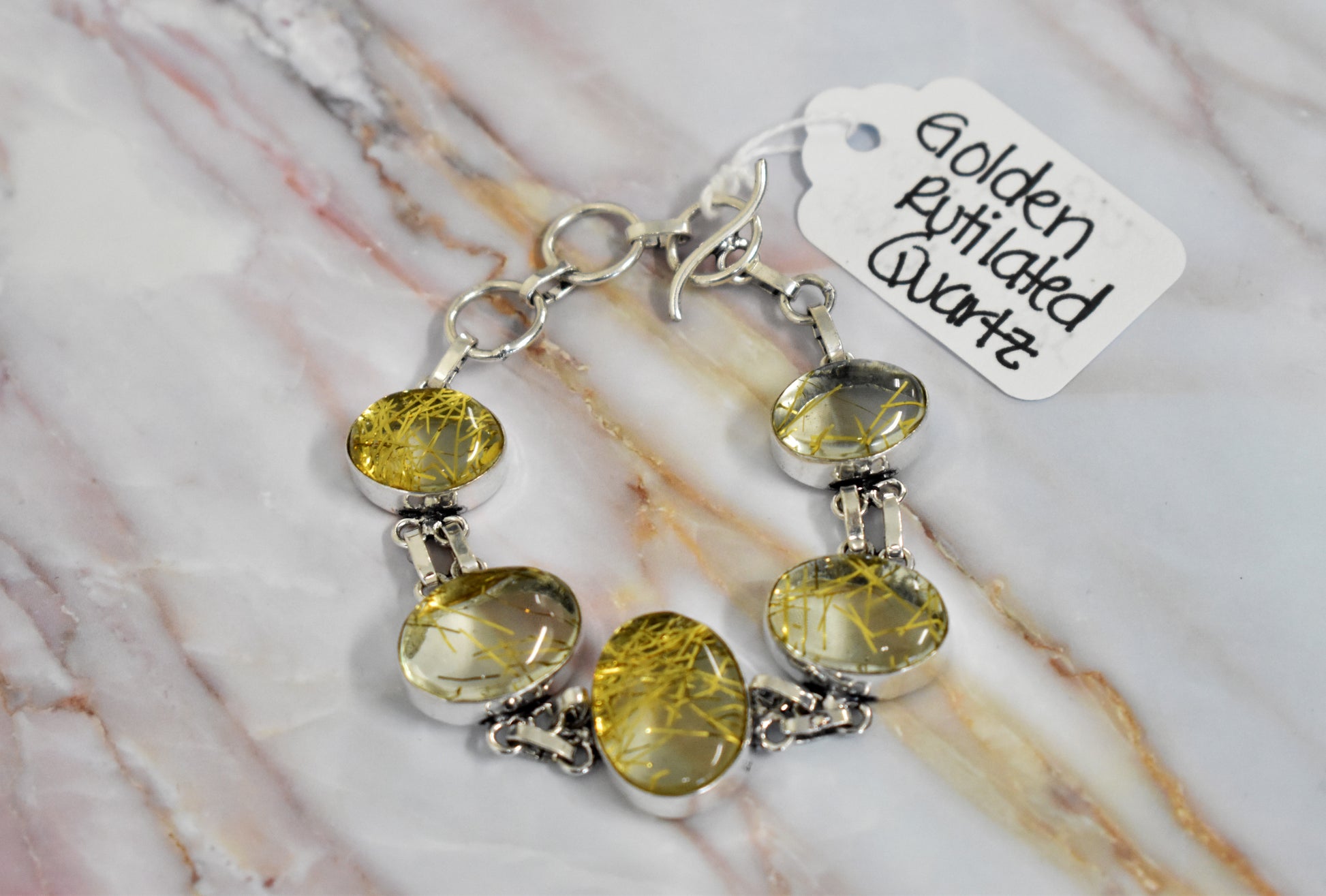 stones-of-transformation - Golden Rutilated Quartz Bracelet - Stones of Transformation - 