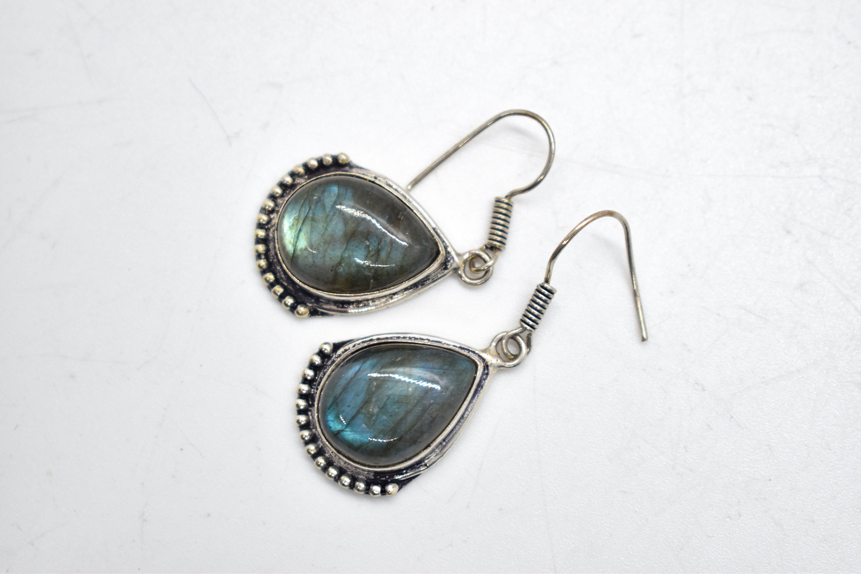 Labradorite Earrings - Labradorite stone earrings - Labradorite Jewelry - healing crystal earrings popular - Labradorite - Sterling silver 1942