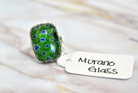 stones-of-transformation - Murano Glass Ring (Size 8) - Stones of Transformation - 