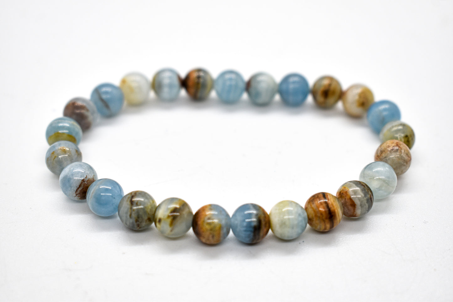 Lemurian Aquatine Calcite Bracelet