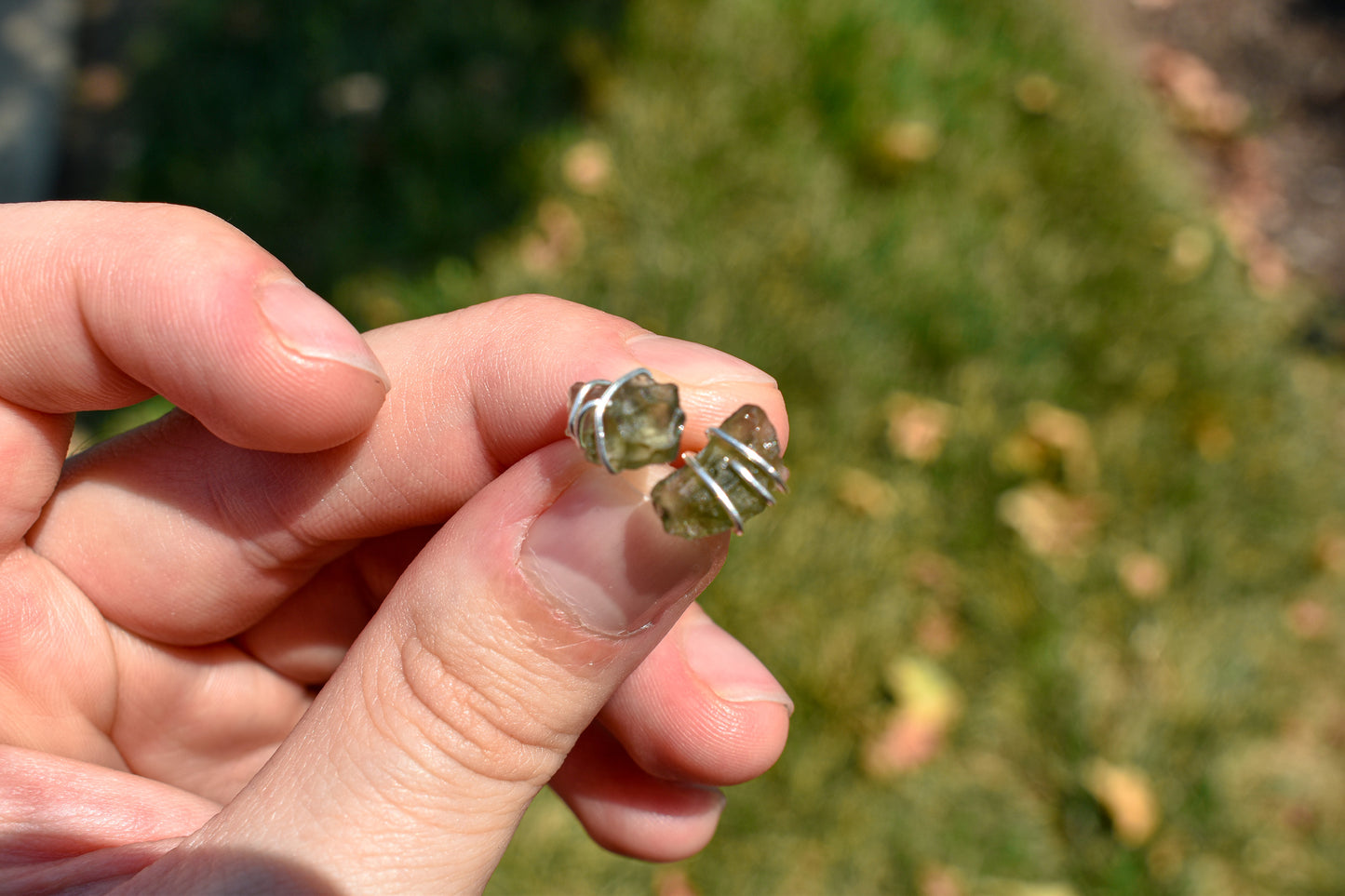 Moldavite Earrings